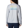 image:imageColumbia Tidal Tee PFG Fish Flag Long SleeveCool GreyDeep Marine Gradient