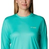 image:imageColumbia Tidal Tee PFG Fish Flag Long SleeveElectric TurquoiseSun Glow Gradient
