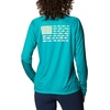 image:imageColumbia Tidal Tee PFG Fish Flag Long SleeveTropic WaterLime Glow Gradient