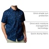 image:imageColumbia Utilizer Printed Woven Short SleeveColl Navy Sundot Tonal