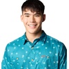 image:imageColumbia Utilizer Printed Woven Short SleeveRiver Blue Sundot Tonal