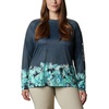 image:imageColumbia Womens Super Tidal Tee Long SleeveDolphin Wild Stripes Print