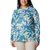 image:imageColumbia Womens Super Tidal Tee Long SleeveElectric Turquoise Hidden Paradise
