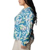 image:imageColumbia Womens Super Tidal Tee Long SleeveElectric Turquoise Hidden Paradise