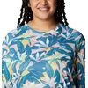 image:imageColumbia Womens Super Tidal Tee Long SleeveElectric Turquoise Hidden Paradise