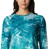 image:imageColumbia Womens Super Tidal Tee Long SleeveElectric Turquoise Realtree Horizon