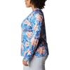 image:imageColumbia Womens Super Tidal Tee Long SleeveHarbor Blue Batik Floral Print