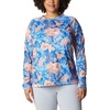image:imageColumbia Womens Super Tidal Tee Long SleeveHarbor Blue Batik Floral Print