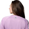 image:imageColumbia Womens Super Tidal Tee Long SleeveHydrangea HeatherWhite Logo