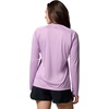 image:imageColumbia Womens Super Tidal Tee Long SleeveHydrangea HeatherWhite Logo