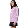 image:imageColumbia Womens Super Tidal Tee Long SleeveHydrangea HeatherWhite Logo
