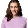 image:imageColumbia Womens Super Tidal Tee Long SleeveHydrangea HeatherWhite Logo