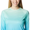 image:imageColumbia Womens Super Tidal Tee Long SleeveOpal Blue  Pfg Gradient