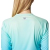 image:imageColumbia Womens Super Tidal Tee Long SleeveOpal Blue  Pfg Gradient