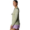 image:imageColumbia Womens Super Tidal Tee Long SleeveSmokey Sage HeatherWhite Logo