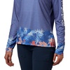 image:imageColumbia Womens Super Tidal Tee Long SleeveStormy Blue Wild Stripes Print