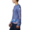 image:imageColumbia Womens Super Tidal Tee Long SleeveStormy Blue Wild Stripes Print