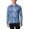image:imageColumbia Mens Summerdry Printed Long SleeveBluestone Dye Palms Tonal