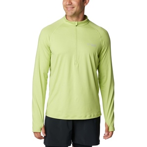 image:imageColumbia Mens Endless Trail Half Zip Mesh Long SleevNapa Green