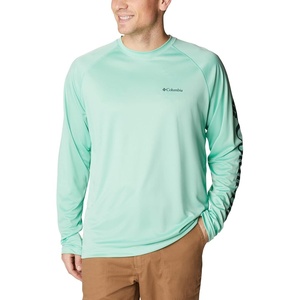 image:imageColumbia Mens Fork Stream Long Sleeve ShirtKelpSpruce Logo
