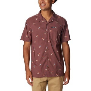 image:imageColumbia Mens Pine Canyon Short SleeveHiking ShirtLight Raisin Baja Bonanza