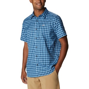 image:imageColumbia Mens Silver Ridge Utility Lite Novelty Short SleeveCollegiate Navy Pulaski Plaid