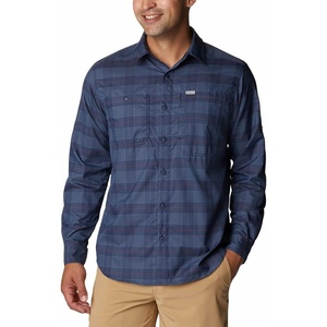 image:imageColumbia Mens Silver Ridge Utility Lite Plaid Long SleeveCollegiate Navy Trail Crossing Plaid