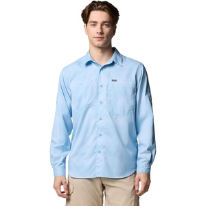 image:imageColumbia Mens Silver Ridge Utility Lite Plaid Long SleeveRipple Blue Large Blur Check