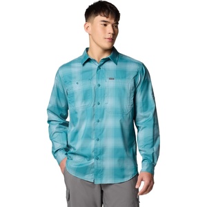 image:imageColumbia Mens Silver Ridge Utility Lite Plaid Long SleeveRiver Blue Large Blur Check