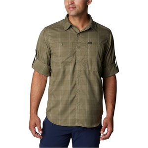 image:imageColumbia Mens Silver Ridge Utility Lite Plaid Long SleeveStone Green Trail Crossing Plaid