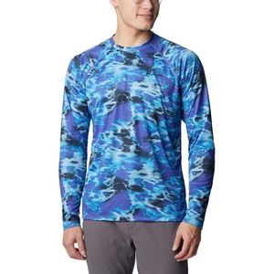 image:imageColumbia Mens Summerdry Printed Long SleevePurple Lotus Natureal Waves
