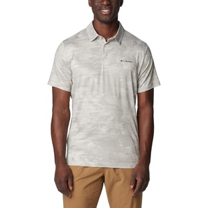 image:imageColumbia Mens Tech Trail Novelty PoloDark Stone Beachwood