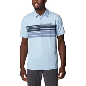 image:imageColumbia Mens Tech Trail Novelty PoloJet Stream Heather Stripe