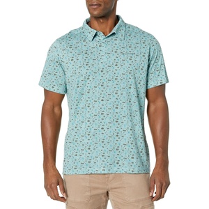image:imageColumbia Mens Thistletown Ridge Polo Sp21Stone Blue  Makin Tracks Print