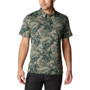 image:imageColumbia Mens Thistletown Ridge Polo Sp21Stone Green North Woods Print