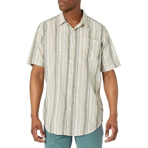 image:imageColumbia Mens Under Exposure Yarn Dye Short Sleeve ShirtAncient Fossil Blocky Stripe