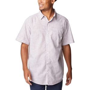 image:imageColumbia Mens Under Exposure Yarn Dye Short Sleeve ShirtRed Onion Oxford Stripe