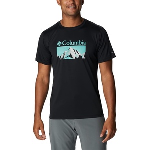 image:imageColumbia Mens Zero Rules Short Sleeve Graphic ShirtBlackFractal Peaks Graphic