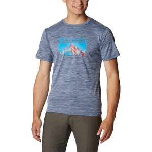 image:imageColumbia Mens Zero Rules Short Sleeve Graphic ShirtCarbon HeatherFractal Peaks Graphic