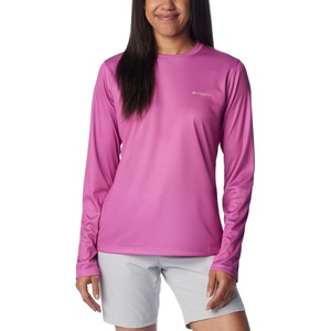 image:imageColumbia Tidal Tee PFG Fish Flag Long SleeveBright LavenderFish and Friends Flag