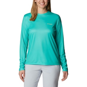 image:imageColumbia Tidal Tee PFG Fish Flag Long SleeveElectric TurquoiseSun Glow Gradient