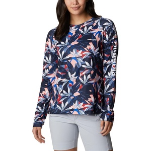 image:imageColumbia Womens Super Tidal Tee Long SleeveCollegiate Navy Hidden Paradise
