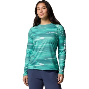 image:imageColumbia Womens Super Tidal Tee Long SleeveGlaze Green Obsidian