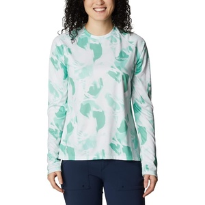 image:imageColumbia Womens Super Tidal Tee Long SleeveKelpAuroras Print