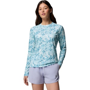 image:imageColumbia Womens Super Tidal Tee Long SleeveMarine LightCrosshatch
