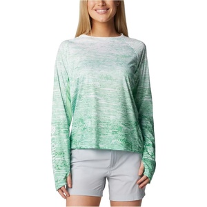 image:imageColumbia Womens Super Tidal Tee Long SleeveOcean Mint Digiscale Fade
