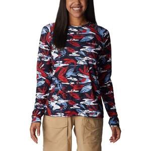 image:imageColumbia Womens Super Tidal Tee Long SleeveRed Spark Shorebreak