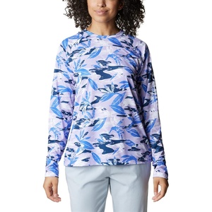 image:imageColumbia Womens Super Tidal Tee Long SleeveSoft Violet Shorebreak