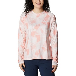 image:imageColumbia Womens Super Tidal Tee Long SleeveTiki PinkAuroras Print
