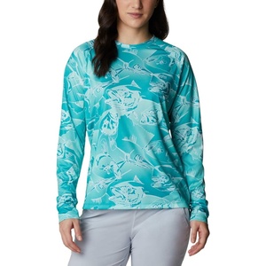 image:imageColumbia Womens Super Tidal Tee Long SleeveTropic Water Fish Frenzy Print